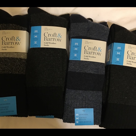 Men’s 2 pack cold weather socks. Varying colors l - Picture 1 of 5